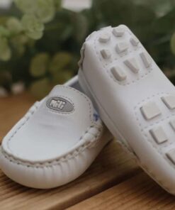 Alternative view of Sapato Mocassim masculino infantil Menino Branco