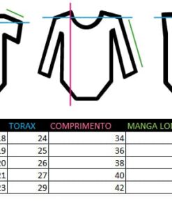 Alternative view of Body Cambraia branco infantil masculino bebe manga longa luxo