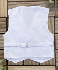 Colete Social Branco Infantil Menino Batizado Casamento Festas - Lazy