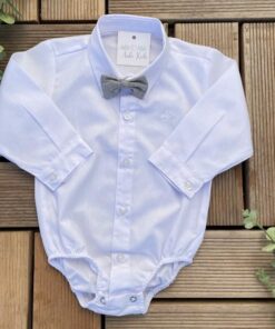Conjunto Premium Infantil Menino Calça Camisa Gravata e Suspensório Azul Marinho