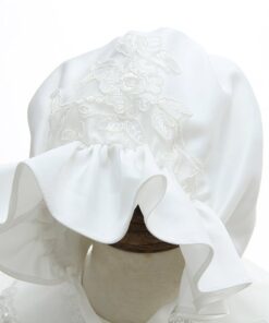 Vestido infantil menina bebê batizado Daminha Casamento 3 peças Renda Branco Premium Luxo