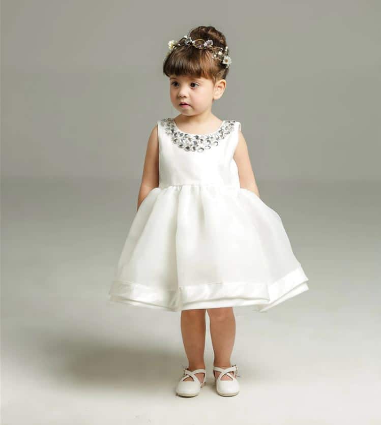 Vestido Branco Bebê Tule Princesa - Baby Mamute - Roupas para bebês e  crianças