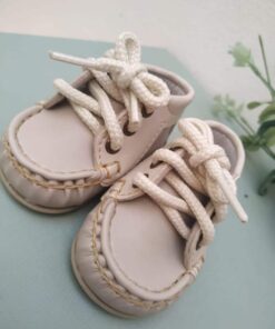 Alternative view of Sapato Bebê Masculino Mocassim Infantil Menino Com Cadarço Marfim do 13 ao 20