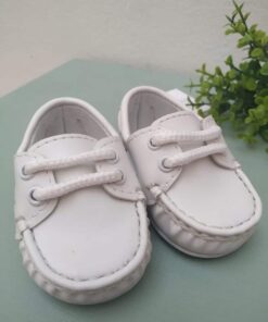 Alternative view of Sapato Bebê Masculino Mocassim Infantil Menino Com Cadarço Branco do 13 ao 20