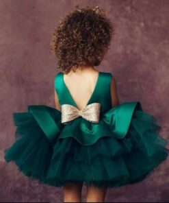 Alternative view of Vestido infantil menina Festa Natal casamento Aniversário Renda tutu Premium Luxo Verde