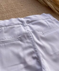 Alternative view of Calça de Sarja Skinny Polo infantil masculina branca Casamento Page Batizado Festas