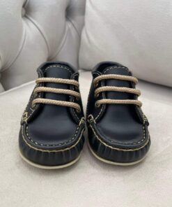 Alternative view of Sapato Bebê Masculino Mocassim Infantil Menino Com Cadarço Preto