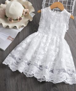 Vestido Chloe infantil Floral elegante menina primavera verão Festa Daminha Batizado Premium Luxo