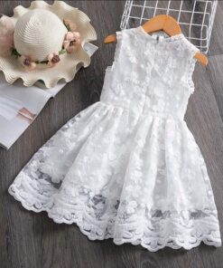 Alternative view of Vestido Chloe infantil Floral elegante menina primavera verão Festa Daminha Batizado Premium Luxo
