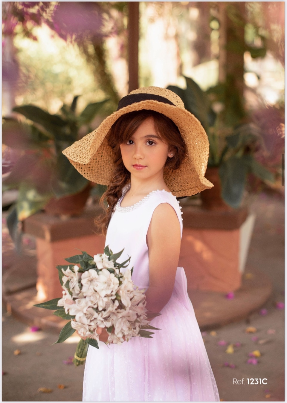 Compra online de Elegante flor meninas vestido de dama de honra