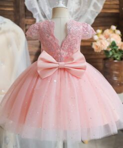 Alternative view of Vestido Maria Clara Infantil Festa de Aniversário Brilho Princesa Verão Menina Rosa