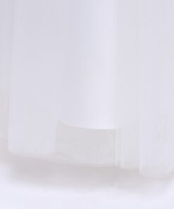 Vestido Longo de Princesa infantil elegante menina 1ª Comunhão Festa Daminha Batizado Branco Premium Luxo