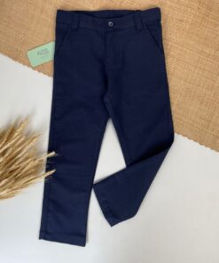 Alternative view of Calça Premium em Linho Azul Marinho Infantil Masculino Festas Casamento