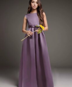 Vestido Infantil Giovanna Longo Lilás em Tafetá Menina Elegante Cerimônia Premium Luxo