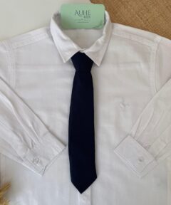 Gravata Clássica Tradicional Infantil Menino Azul Marinho Casamento Festas